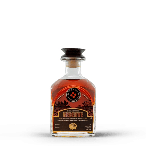 Black Button Distilling Single Barrel Reserve Straight Bourbon Whiskey finished in an Apple Brandy Barrel