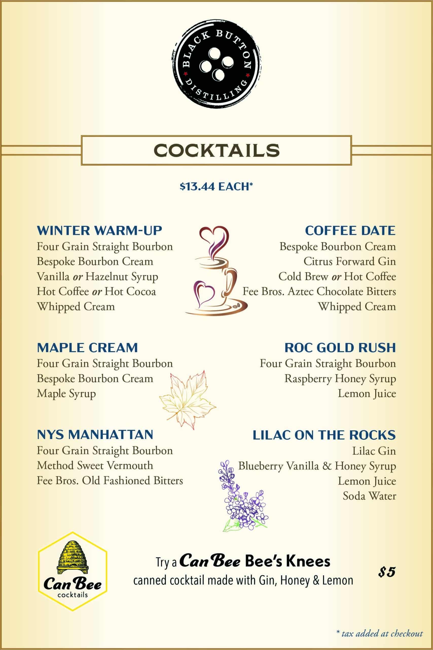 February 2024 Cocktail Menu